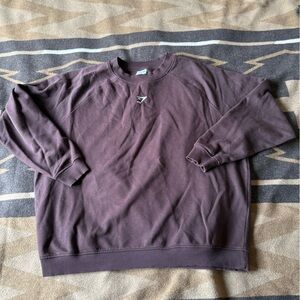 Gymshark Training Oversized Fleece Sweatshirt in Heritage Brown